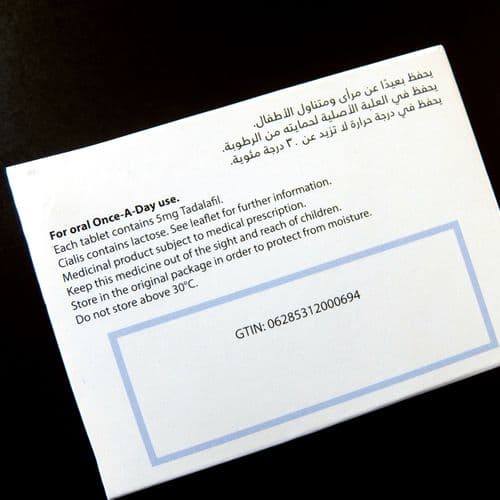 Cialis 5mg imported from Saudia Arabia product picture